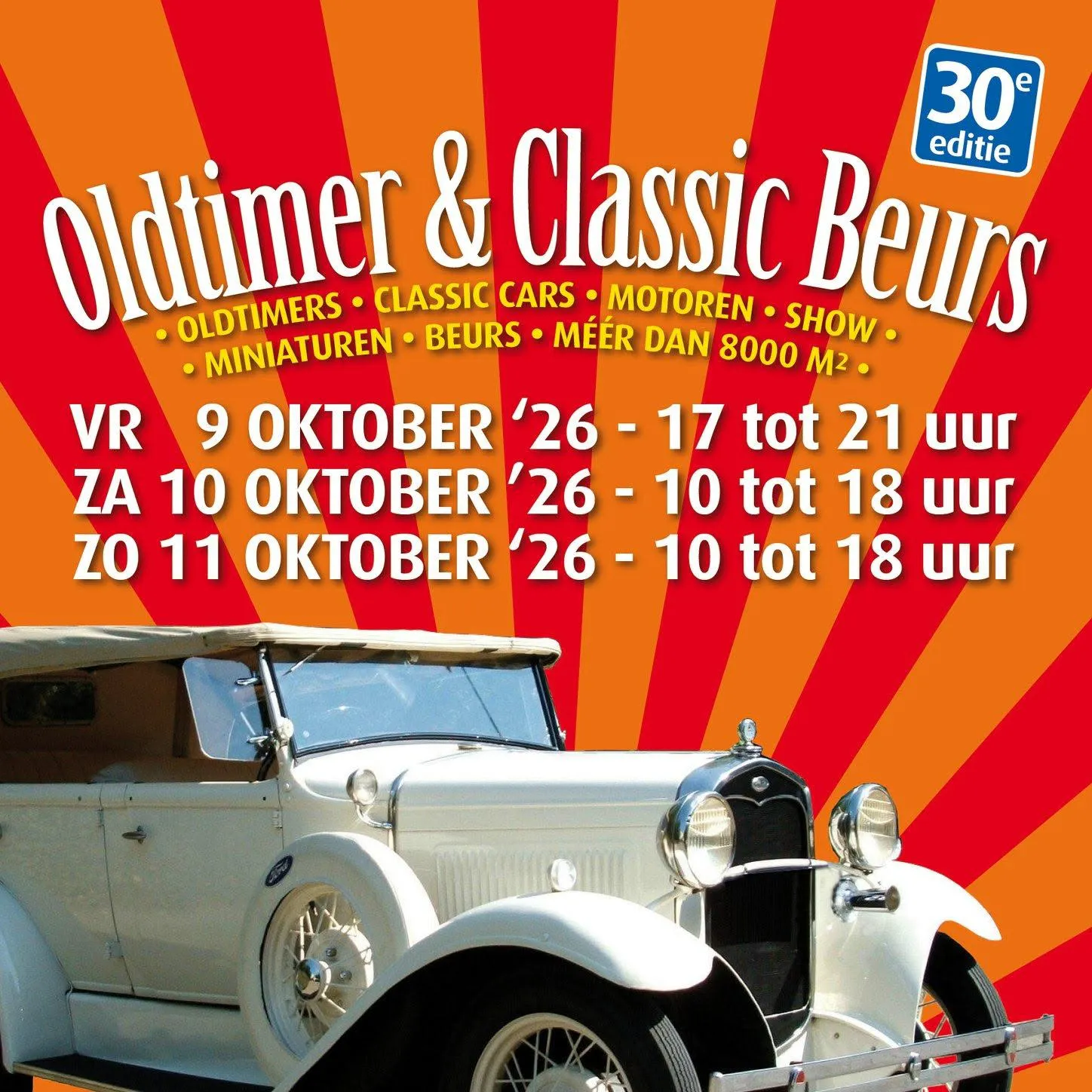Oldtimer & Classic Beurs Leek 9 t/m 11 oktober 2026