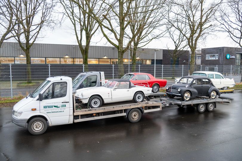 Transport combinaties spitfire 4CV mustang cadillac @hofman.nl