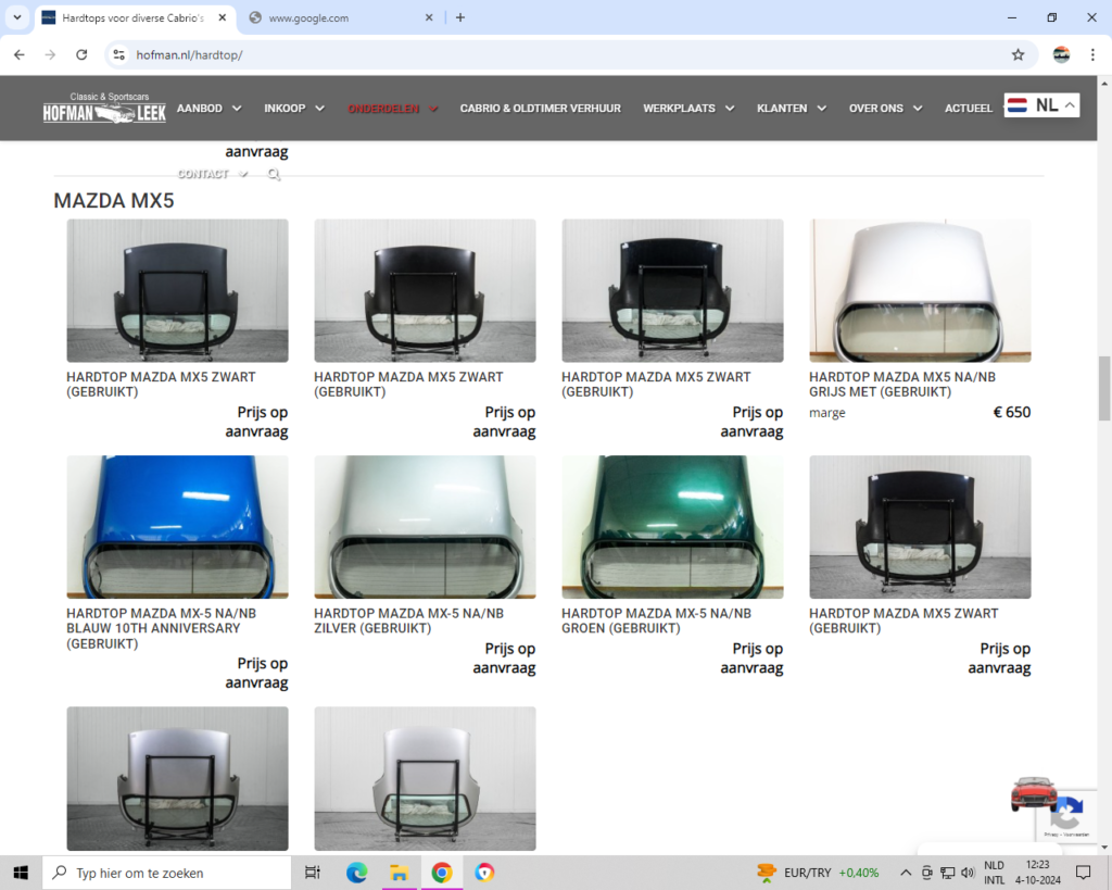 diverse hardtops @hofmanleek.nl