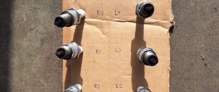 Vetgeslagen bougie’s  bij een Ford Mustang V8