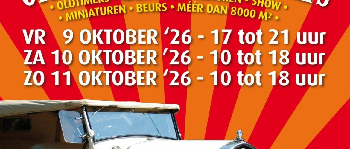 Oldtimer & Classic Beurs Leek 9 t/m 11 oktober 2026